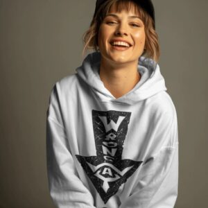 Wrong Way hoodie white