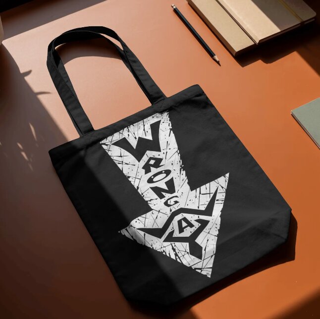 Wrong Way tote bag black